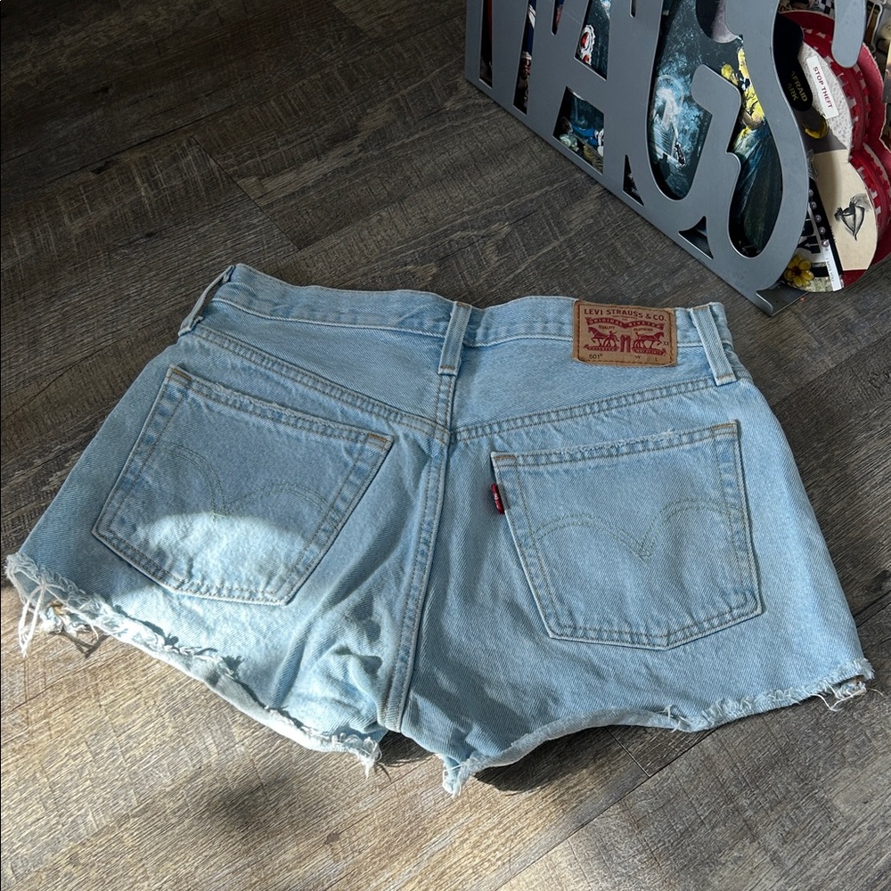 Levi's Women's Faded Blue Jean Shorts